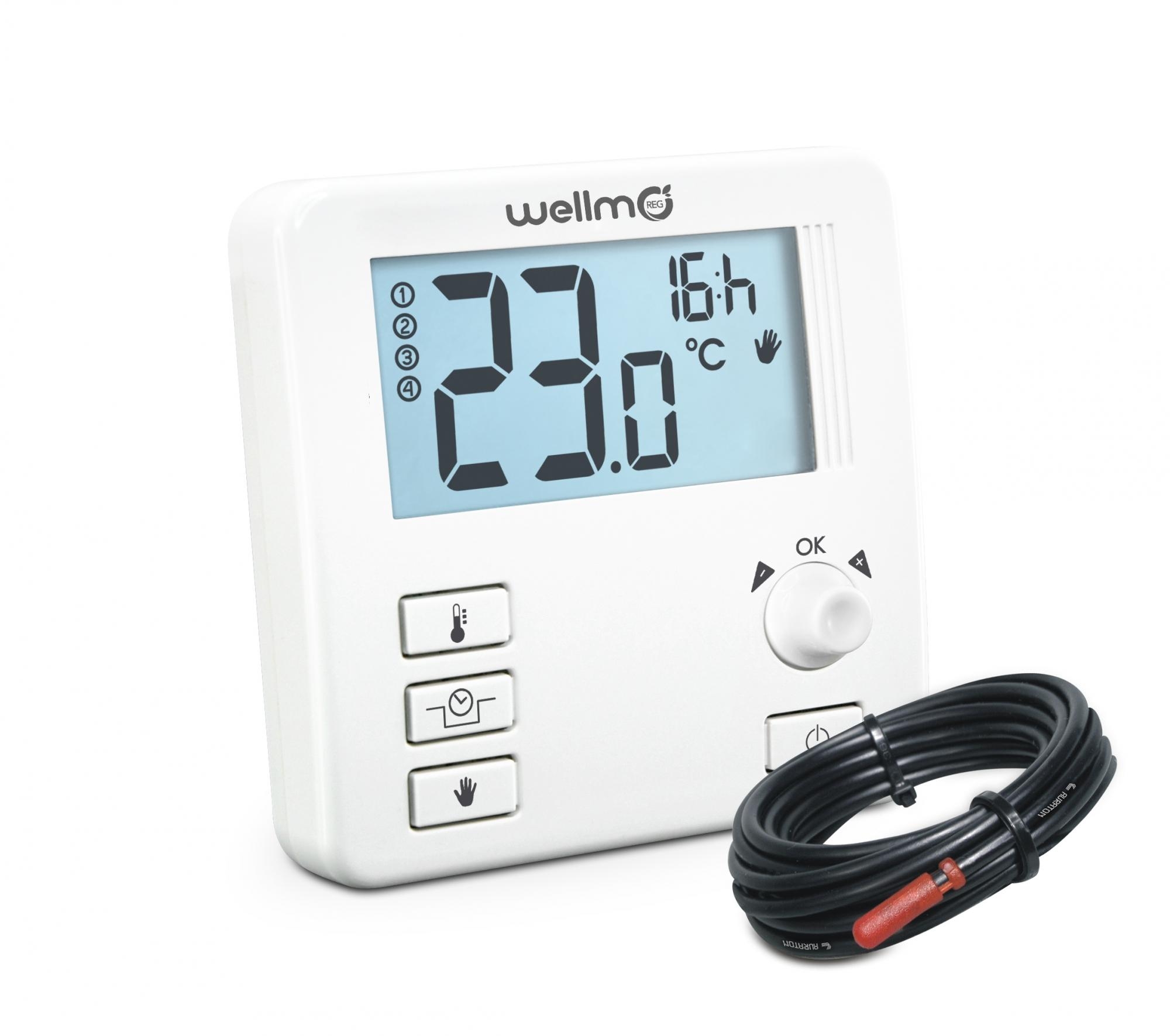 Virštinkinis neprogramuojamas termostatas grindims Wellmo WTH31.16FL